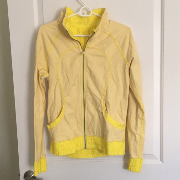 Lululemon full zip yellow jacket. - Picture 2 of 9